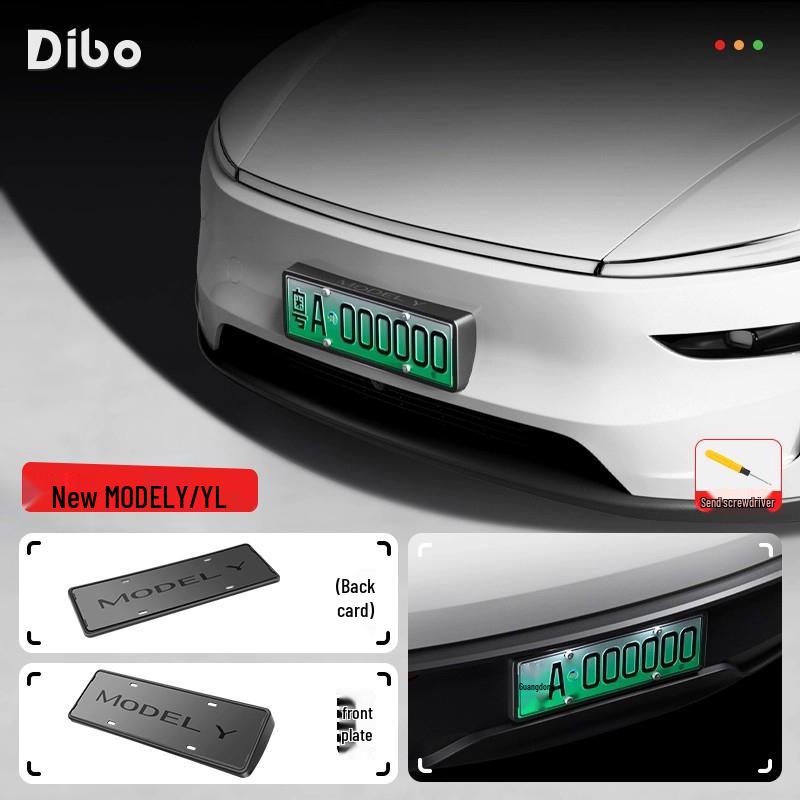 Tesla Model Y/YL/3 License Plate Frame Protector & Decorative Cover