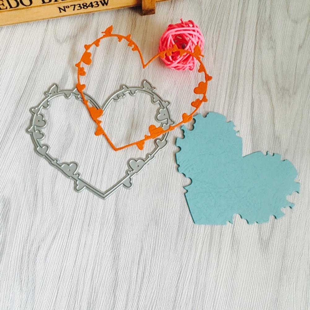 Buy Heart Frame Metal Cutting Dies Stencils for DIY Scrapbooking at ...