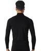 Astraia Avant Compression Long High Size Men's Wear, Sleeve, Neck, 3L, Black, AA29-00-3L