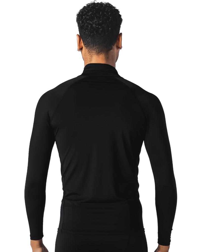 Astraia Avant Compression Long High Size Men's Wear, Sleeve, Neck, 3L, Black, AA29-00-3L