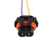 uxcell DC 9006 HB4 Female Bulb Adapter Wire Socket for Car Headlight Fog Lamp 2 Pack