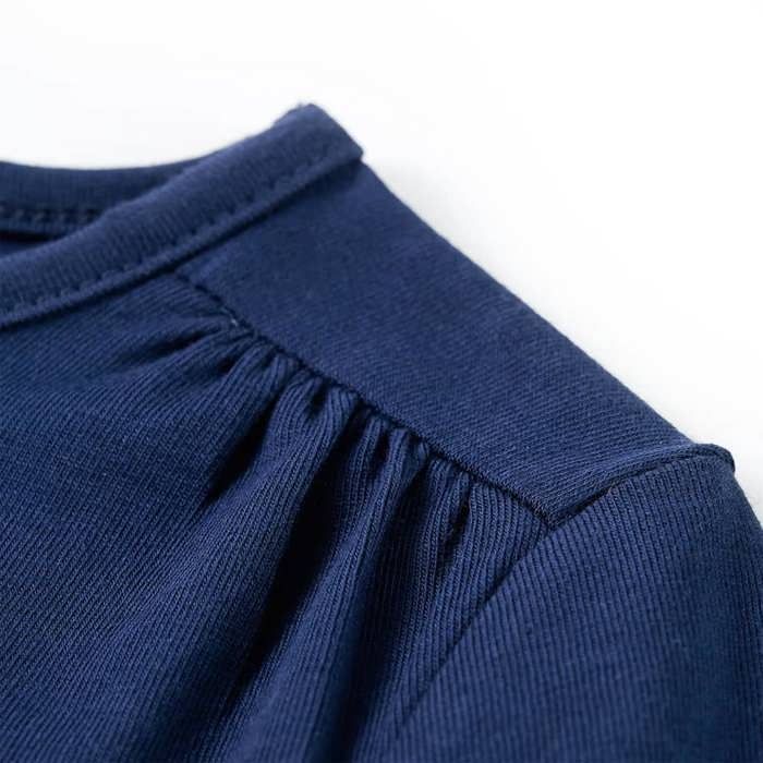 T-shirt enfants à manches longues bleu marine 92/104/116/128/140