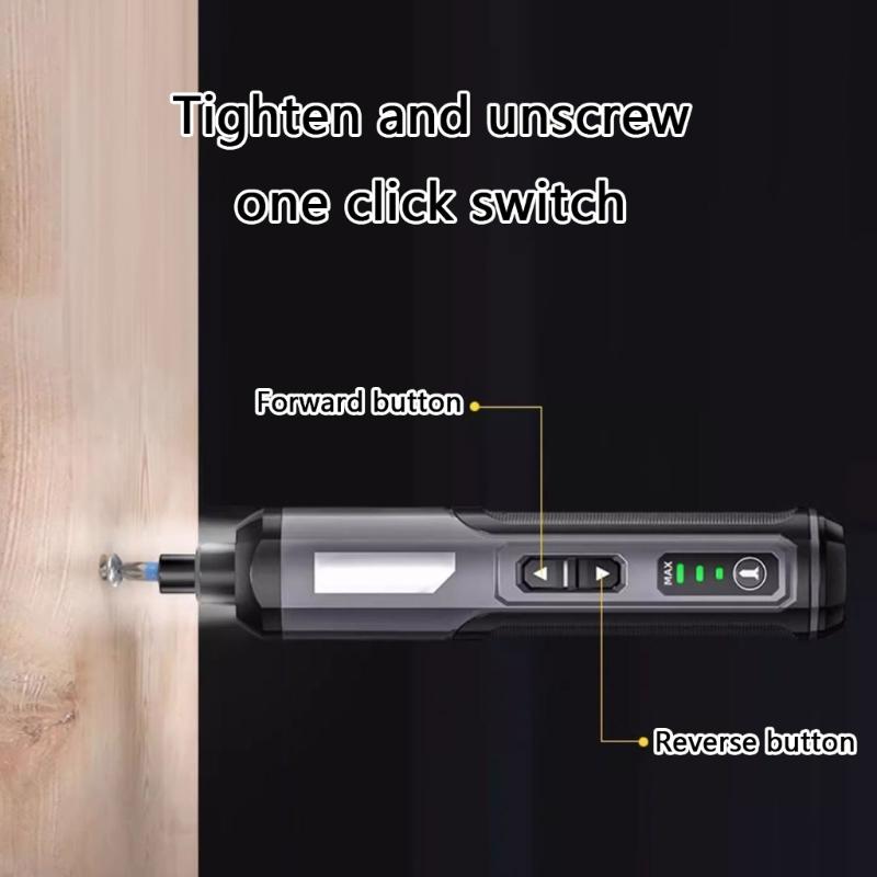 Multi Functional Cordless Screwdriver with 4 Gear Torque Adjustment and Manual Electric Mode for Versatile Applications