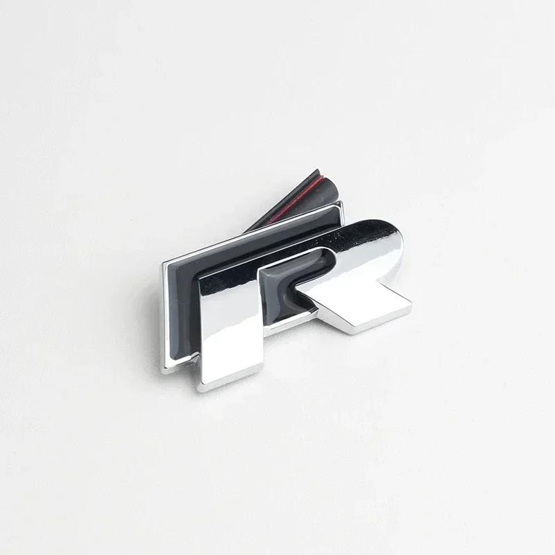 AABIO1 Volkswagen R-Line Car Front Grille Emblem Rear Trunk Badge Sticker for Polo Passat B5 B7 Golf 3 4 Jetta Touareg CC Beetle