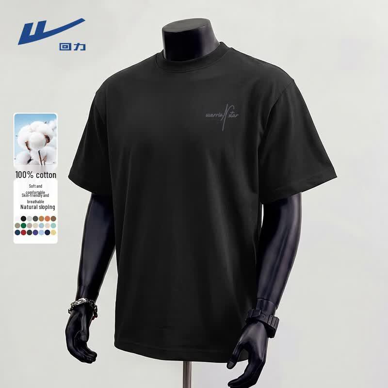 Warrior Men s Cotton Short Sleeve T-Shirt XL черный / hl script серый