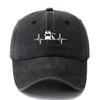 A Stylish And Versatile Printed Baseball Cap Suitable for Both Men And Women Featuring a Classic Retro Washed Design This Ligh
