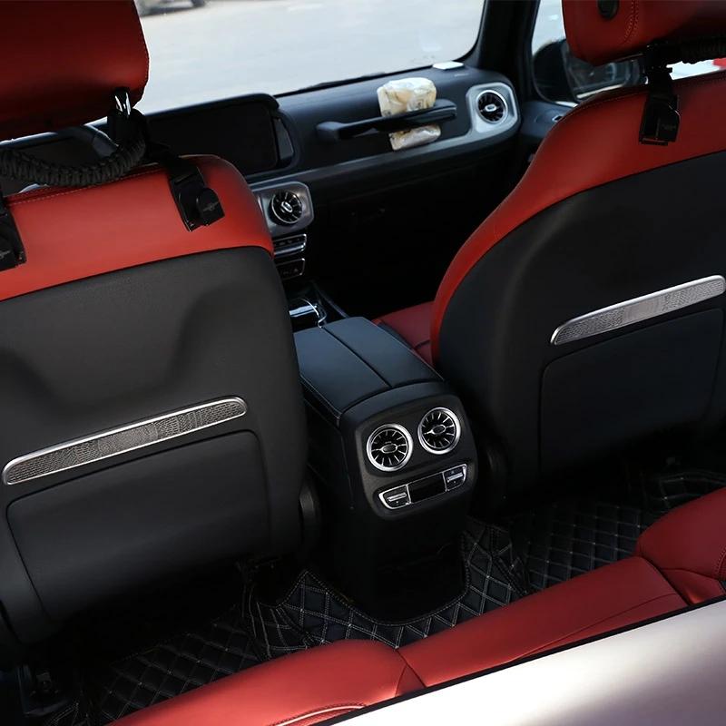 Für Mercedes-Benz G-Klasse W463 G500 G63 -20222 Edelstahl Autositz Zurück Dekorative Mesh Aufkleber Auto