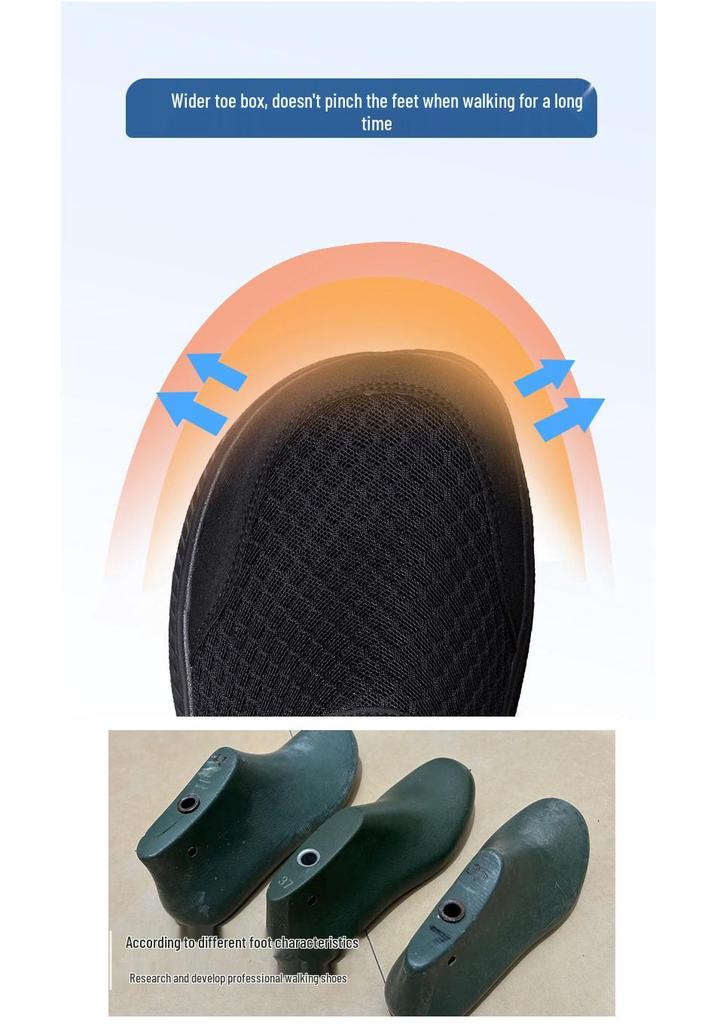 Men's and Women's Summer Breathable Rehab Shoes for Swollen Feet, Bunions, and Elderly Comfort.