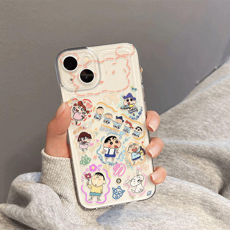 Crayon Shin-chan Cartoon Phone Case for iPhone 17/16 Pro Max/14/13/12/11