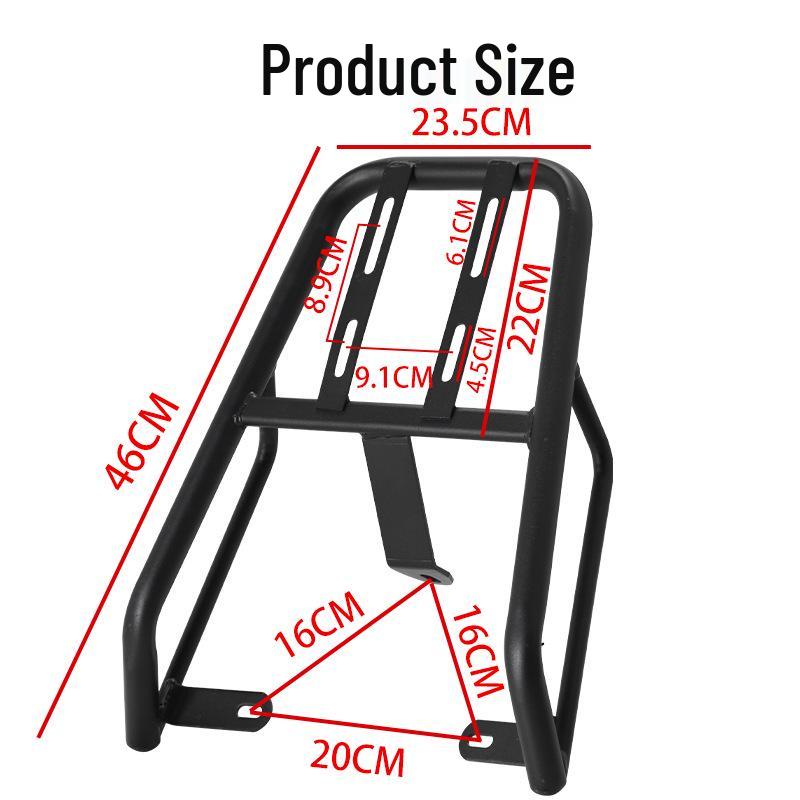 Portapacchi Posteriore Stabile per Scooter Elettrico Yadea M6 - Staffa di Fissaggio Baule Spessa