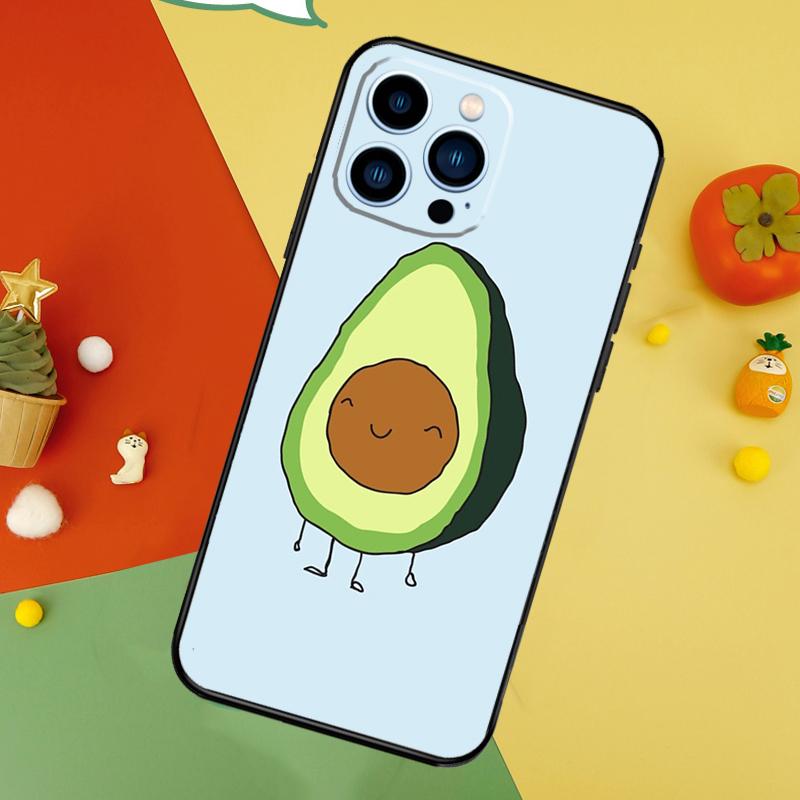 Cute Cartoon Avocado Fitness Phone Case For iPhone 17 Pro Max16 15 14 13 11 12 Pro Max Plus 12 13 Mini 16e 17 Air Cover