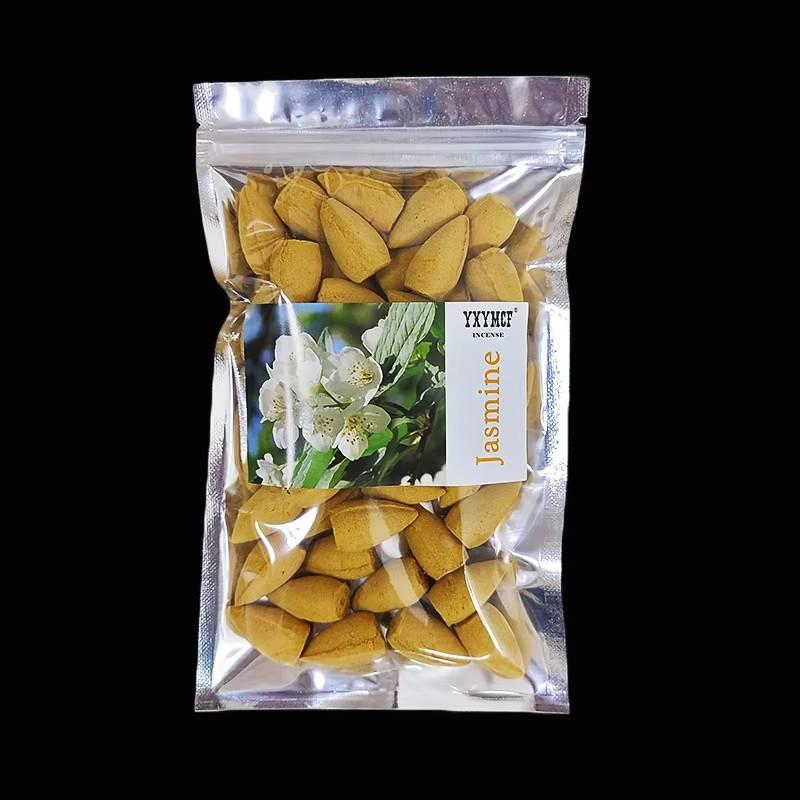 

50pcs/bag Natural backflow incense cones Sandalwood Lavender Mixed scents for home waterfall incense smoke Reflux Tower Incense Pine