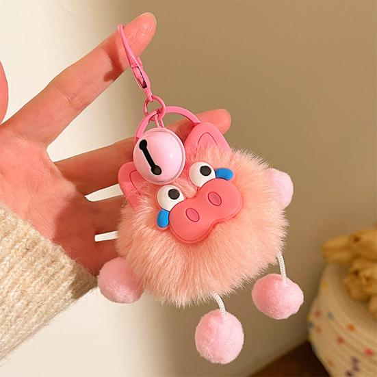 Keychain Cartoon Plush Doll Charm Decorative Keychain Soft Stuffed Toy Key Holder Backpack Bag Accessory