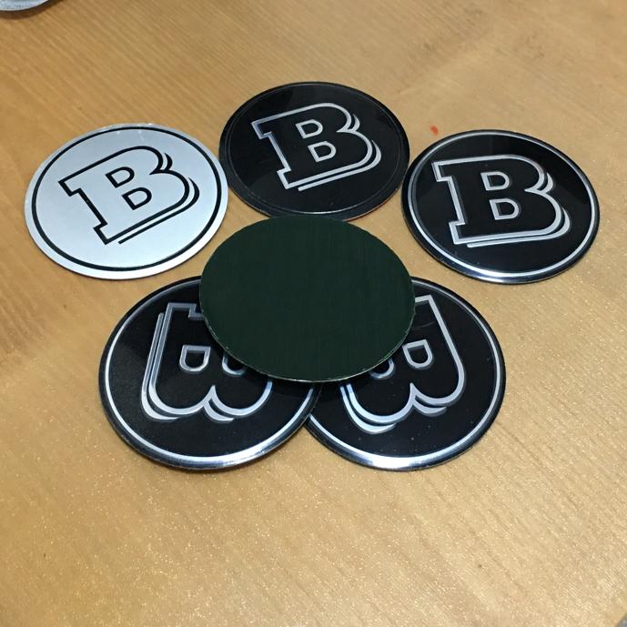 AAZE1 90mm Modified Wheel Hubcap Emblem Badge Sticker for BRABUS W464 G63 G65 W204 W205 W253 W463 G500 G350 W213 W210 W211 W220 W176