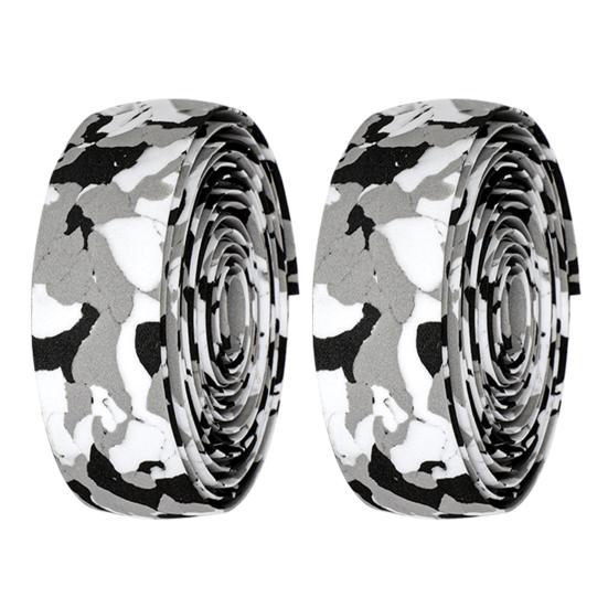 1 Set Bicycle Handlebar Tapes Elastic Sweat-proof Ergonomic Anti-slip Road Bicycle Bar Tapes for Refit