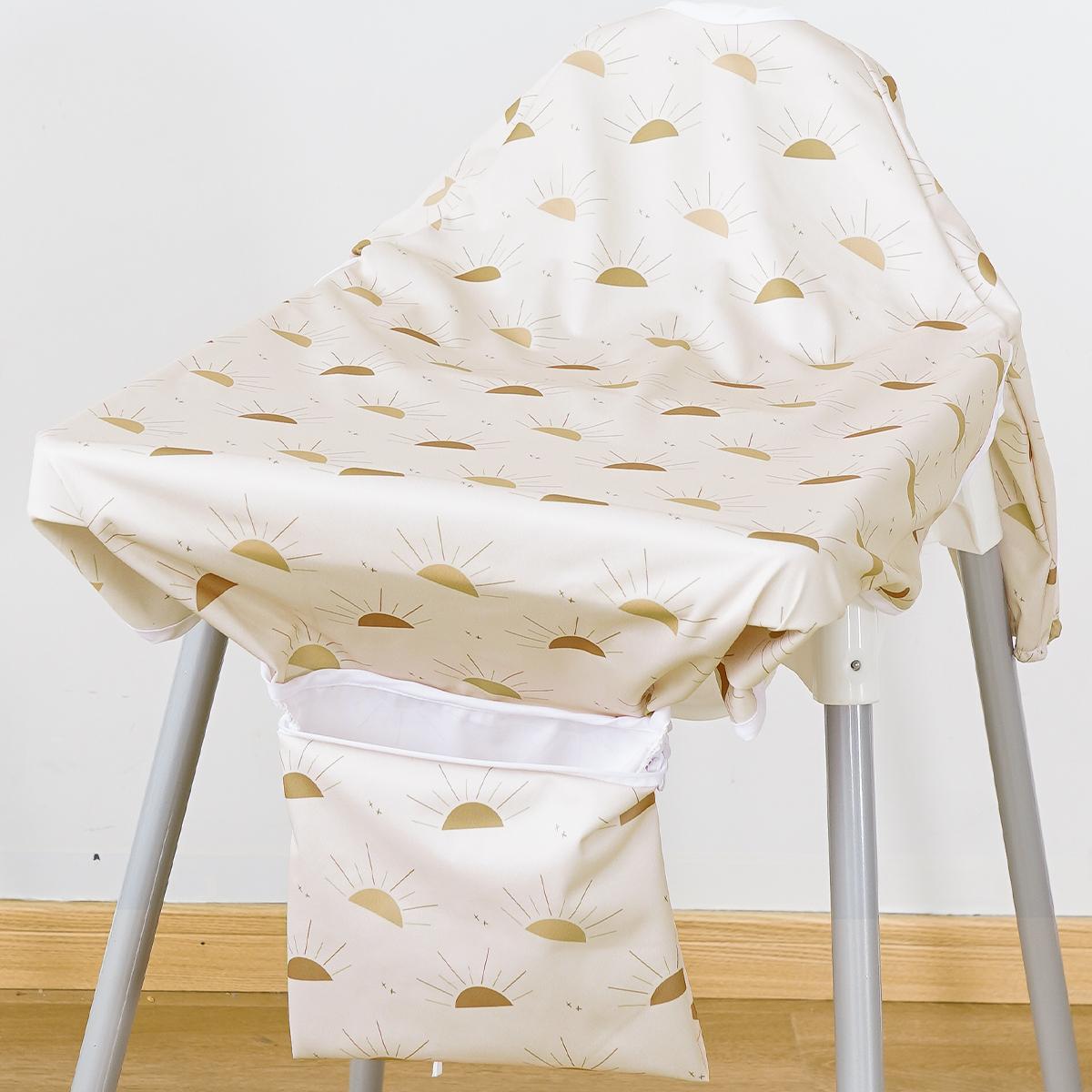 

HappyFlute Новые принты 90*92 см 1 шт. комбинезон для стола с полным покрытием и карманами, водонепроницаемый, с длинными рукавами, детский стульчик для кормления, нагрудник One Size