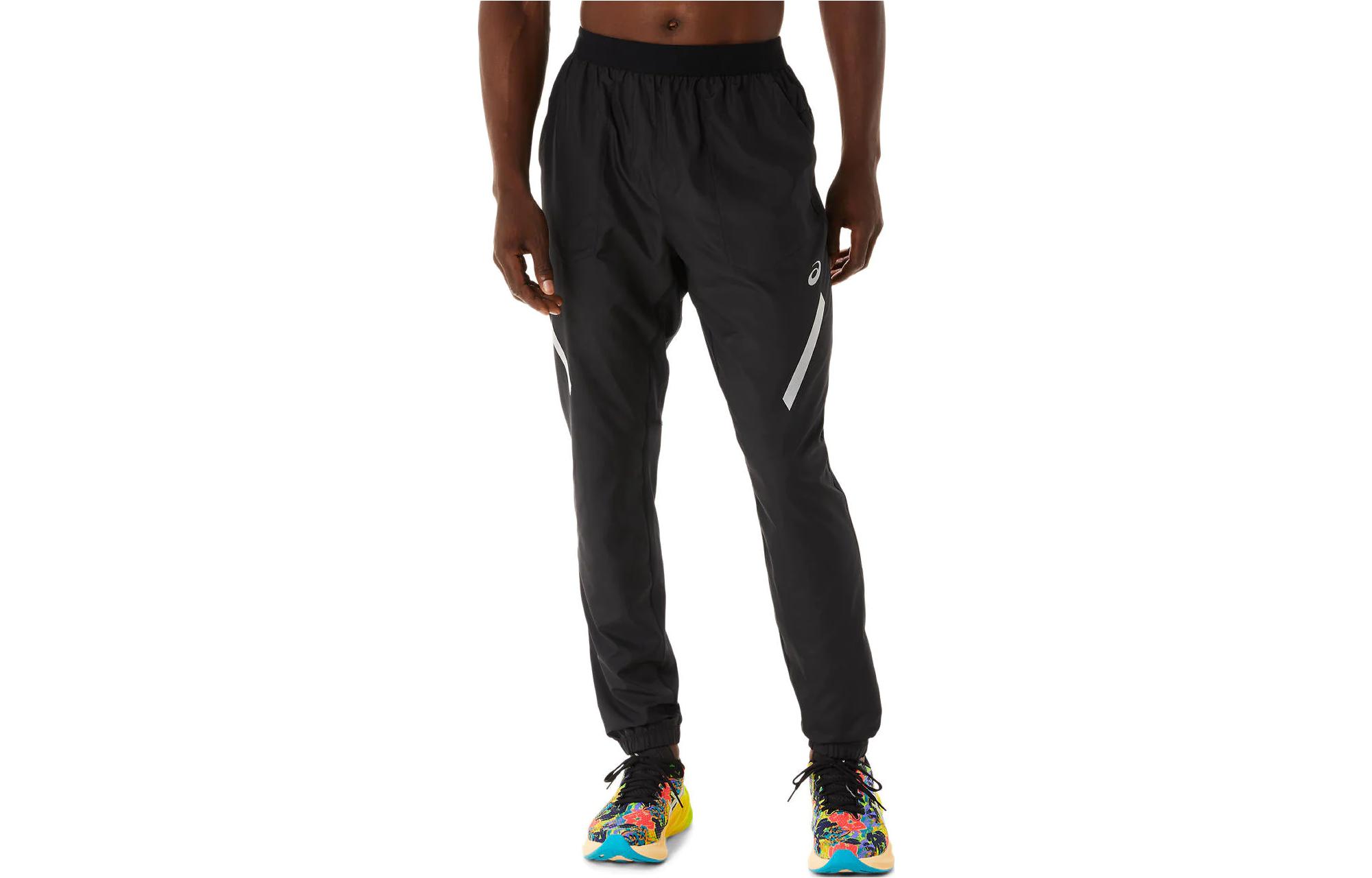 ASICS Casual Pants Men s Black Moderate Cuffed Pants 2011C754-001 XL