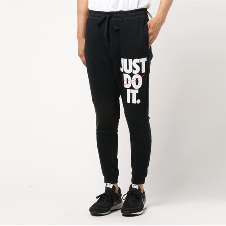 Nike Fleece Cuffed Joggers With Letter Print Men Bottoms 931904-010