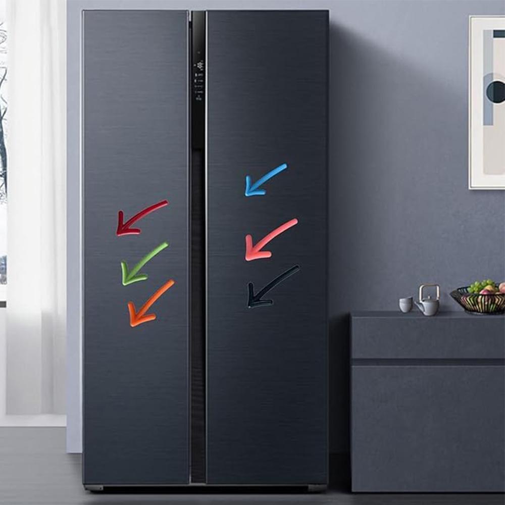 6/12pcs Arrow Shaped Fridge Magnets Removable Message Stickers Decorative Fridge Magnets Kitchen Whiteboard Message Stickers
