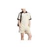 adidas Originals American Retro Series Contrast Logo Print Sports Short Sleeve Polo Men Tops Off-White HA9311