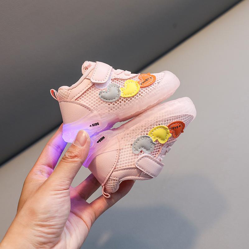 Baby Boys' Walking Shoes for Summer Jelly Soled Transparent Mesh Baby Shoes Kick Resistant Girls' Shoes Newborn Toddler Shoes