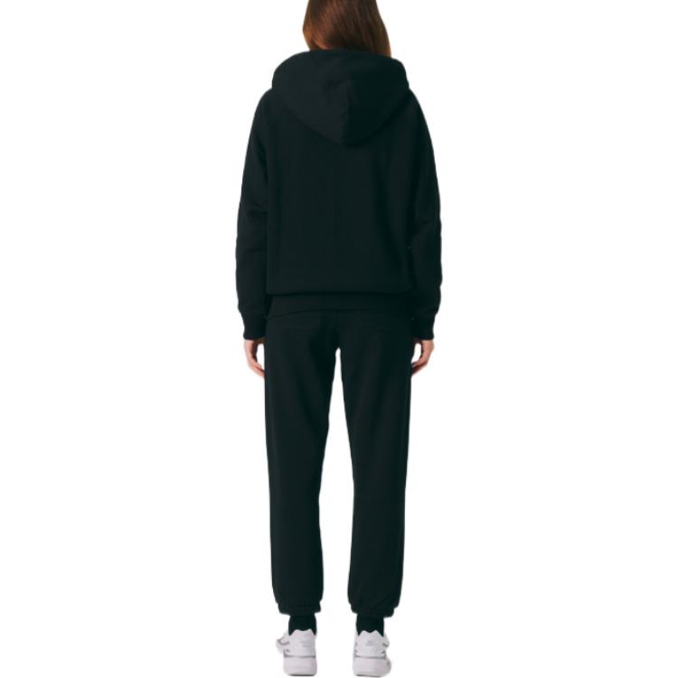 FILA Knitted Sweatpants Unisex Black Moderate Cuffed Pants FS2FPE4101X-BLK