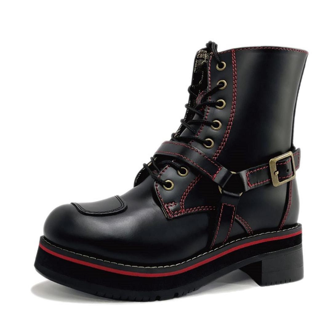 Wildwing Falcon Motorcycle Size Flagship Model Boots, Black/Red, 23.5cm, Platform, WWM-0001ATU
