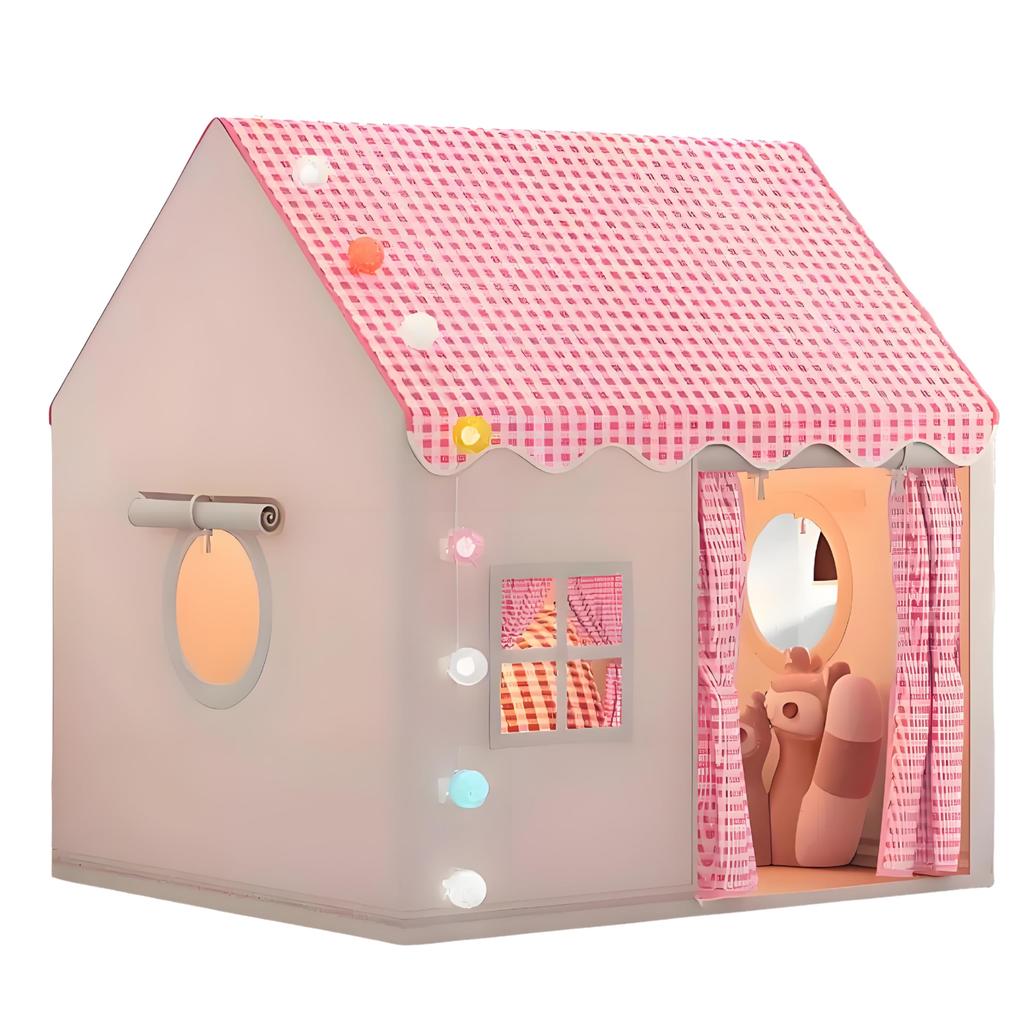 Kids' Indoor Playground Tent, Sleeping Tent, Easy-to-Assemble Portable Castle Game House for Girls, Outdoor Small House, Christmas & Birthday Gift
