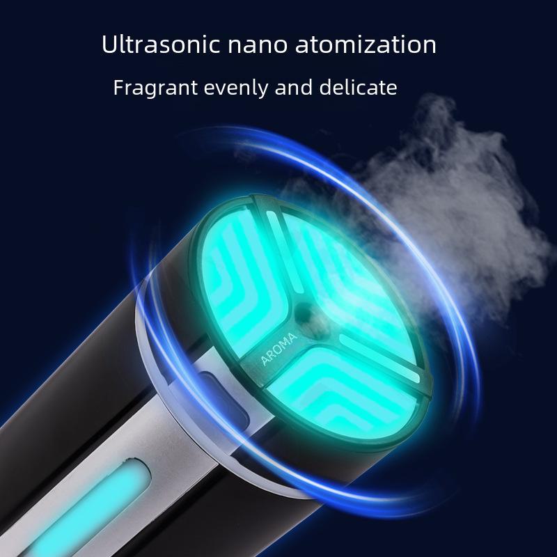 2024 Intelligent Car Aromatherapy Humidifier with Colorful Atmosphere Lighting
