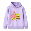 Kids Boys Girls Hoodie, Cute Cartoon Star Sponge Printed Pullover Hooded Sweatshirt Casual Warm Top for Toddlers