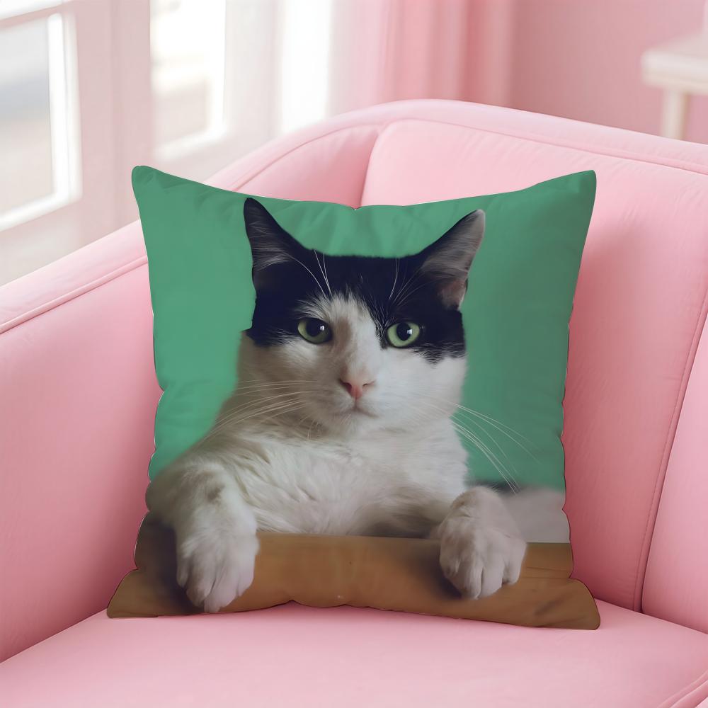 Cats Cushion Cover Linen Cushion Cover Soft Decorative Case For Sofa Home Decor