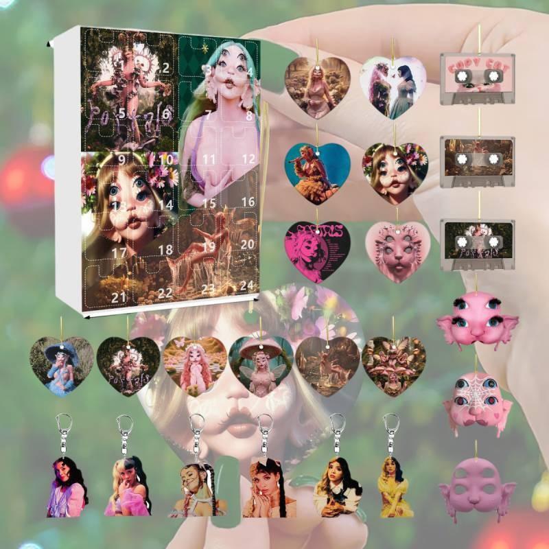 Martinez Melanie 24pcs Blind Box Xmas Gift Figurine Christmas Pendant Countdown