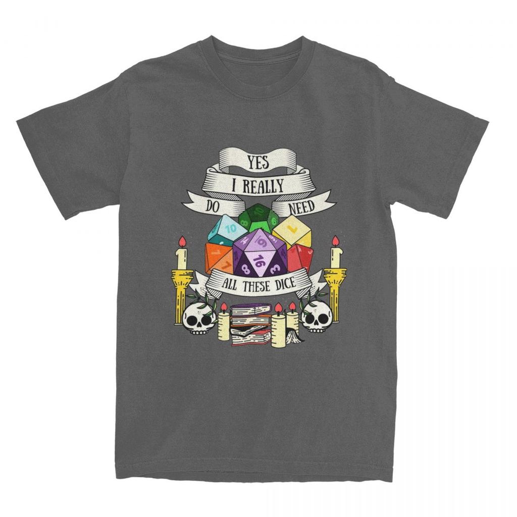 Hipster Dungeon And Dragon Dice T Shirt for Men Women 100% Cotton Dnd Game Tee Shirt Birthday Gift Clothing