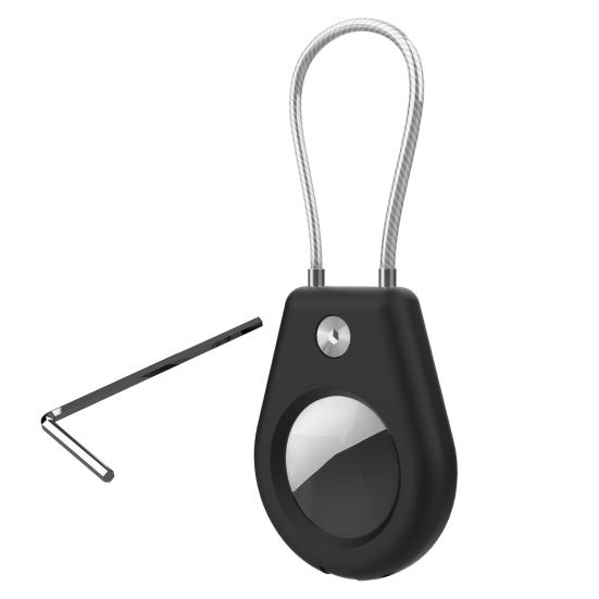 Keychain Holder for Hexagon AirTag with Screw Socket Waterproof Tracker Lock Case Impact-Resistant Protective