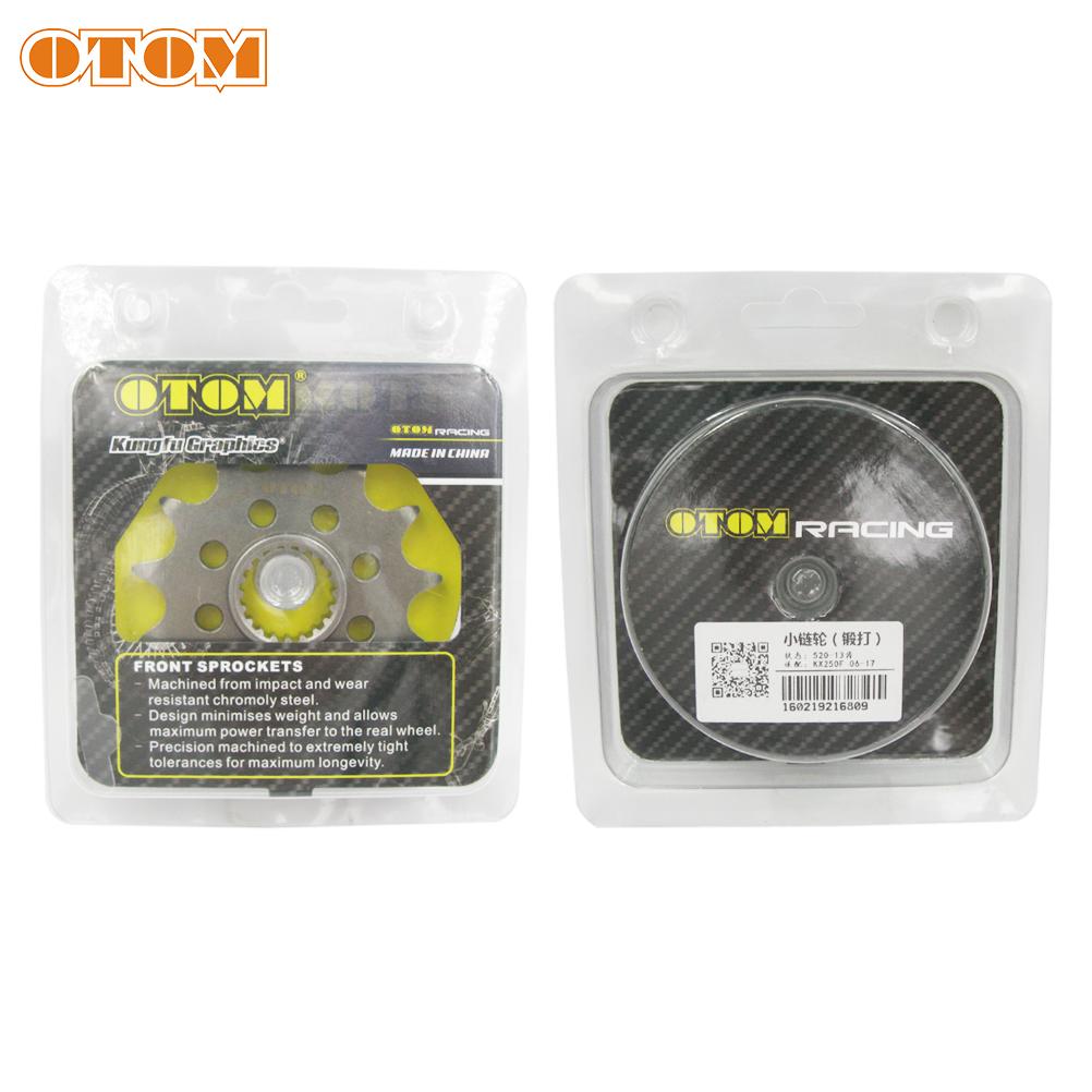 OTOM For KAWASAKI KX250F KX250X Motorcycle Chain Front Sprocket Dirt Bike Enduro Accessories Part 520-13T Engine Forged Sprocket