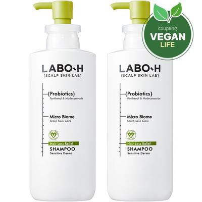 LaboH Hypoallergenic Sensitive Derma Hair Loss Relief Shampoo, 400ml, 2 Units