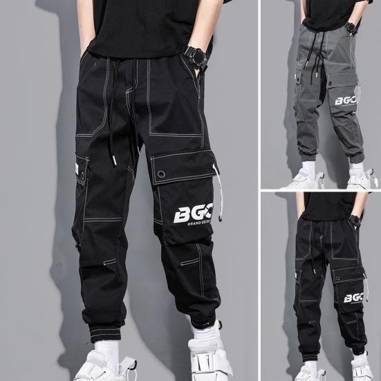 Versione Stagione Primavera Autunno Quattro Stagioni Modelli da Uomo Taglie Forti Coulisse Pantaloni da Lavoro Pantaloni Sportivi Casual da Lavoro