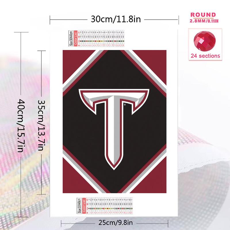 Troy Trojans 100% Round Full Drill 5D DIY Diamond Painting Embroidery Cross Stitch Rhinestone Décor
