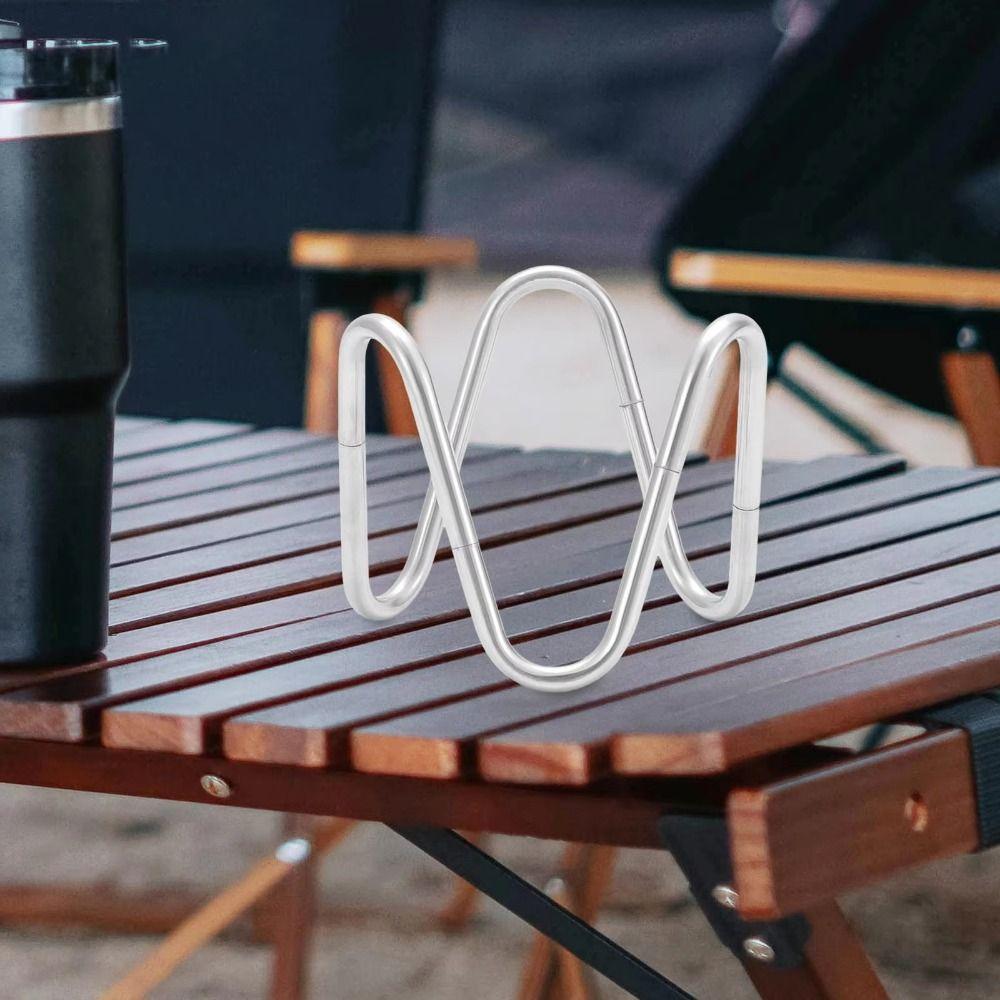 Stainless Steel Outdoor Stove Support Rack Heat Resistant Portable Burner Stand Hiking