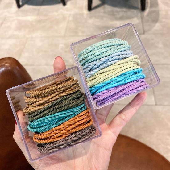 

Yousheng 50Pcs Elastic Hair Ties No Damage Simple Stylish Ponytail Holders Thin Thick Hair Accessories for Girls