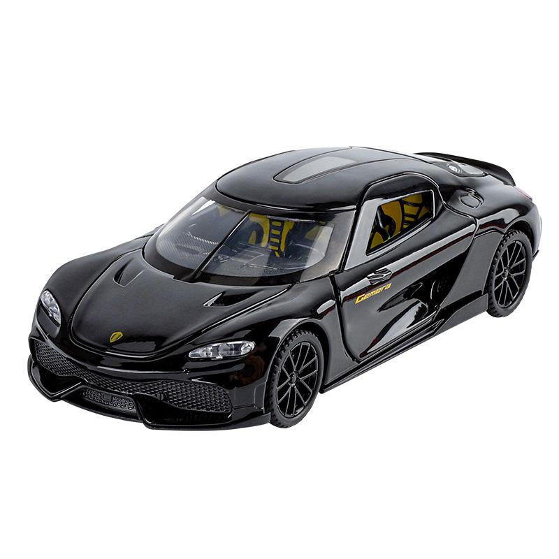 1/32 Koenigsegg Gemera GT Alloy Car Model, Simulated Sound and Light Children's Toy Car Ornaments To Collect Boys' Birthday Gifts