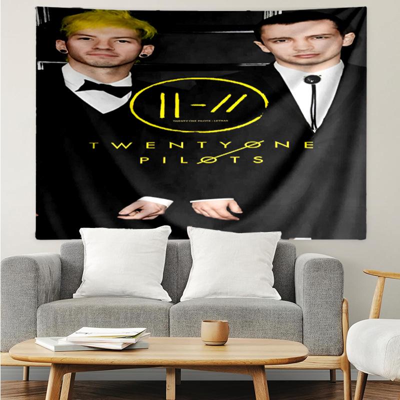 Twenty One Pilots Music Evolution Quick-Dry Tapestry Hanging for Bedroom,Livingroom, Playroom,Decor Art Room Wall Tapestry Holiday and Birthday Gifts