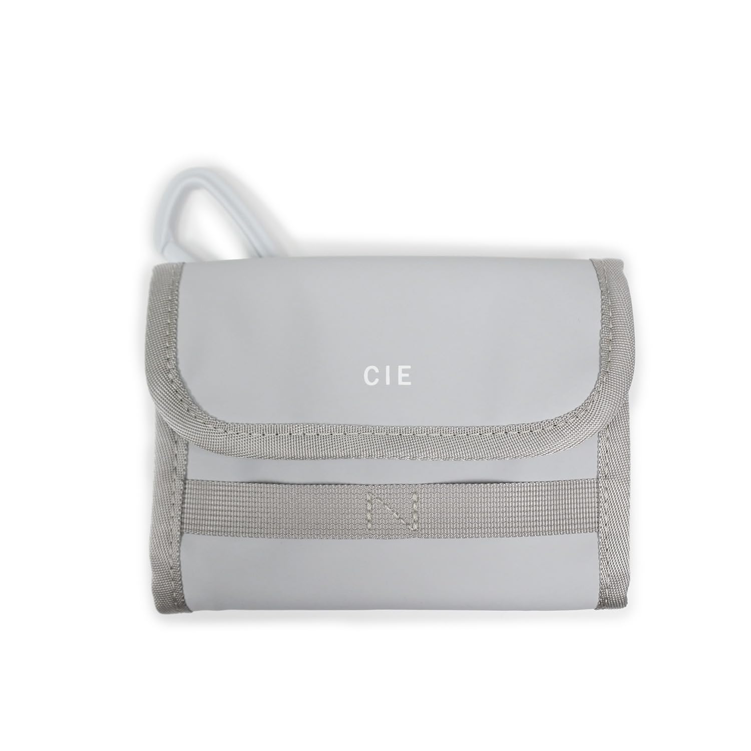 

C WALLET 01 Lightweight Waterproof Material Made in Japan Wallet with Hook Bifold Wallet Zippered Bill Purse Coin Purse CORDURA [CIE] GRID-3 - L.GRAY світло-сірий колір