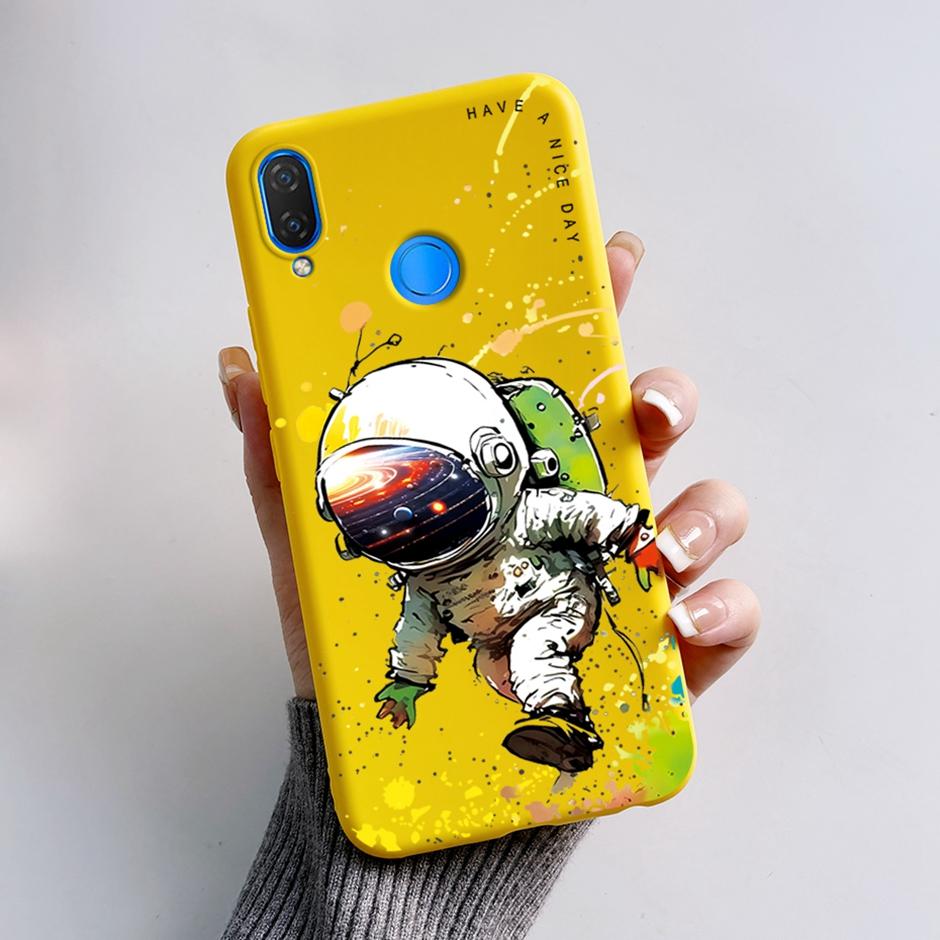 Cute Rabbit Photograph Phone Case For Honor 10 Lite Liquid Silicone Cover Shell For Huawei P smart 2019 Graffiti Bumper