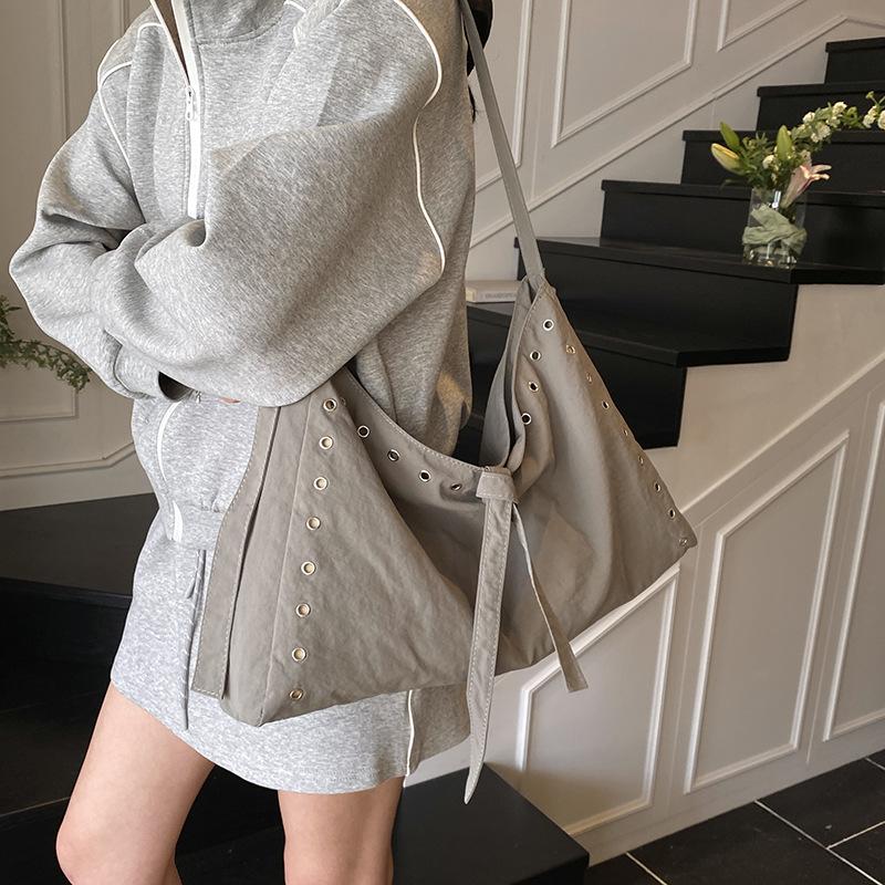 Casual Large-capacity Underarm Bag Women's New Simple Nylon Butote Bag Shoulder Travel Backpack