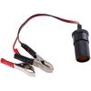 12V Battery Terminal Clip-On Cigar Cigarette Lighter Power Socket Adapter Plug