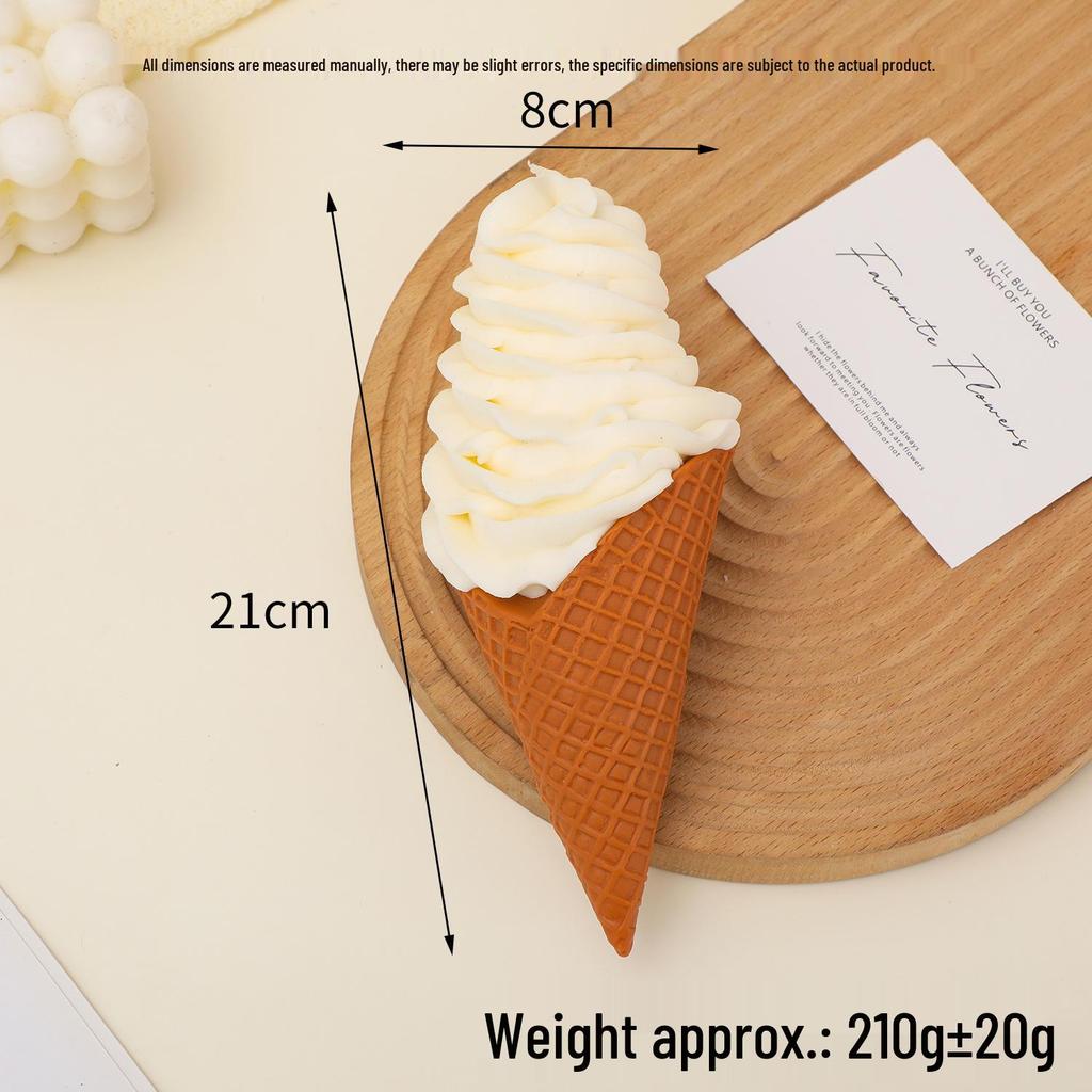 Giant Burger and Ice Cream Cone Model Ornament for Display