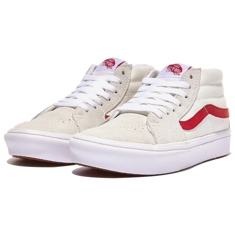 Vans Sk8 Mid Slip Resistant Durable Casual Skate Shoes Men Sneakers Light-Red VN0A4UW11SO