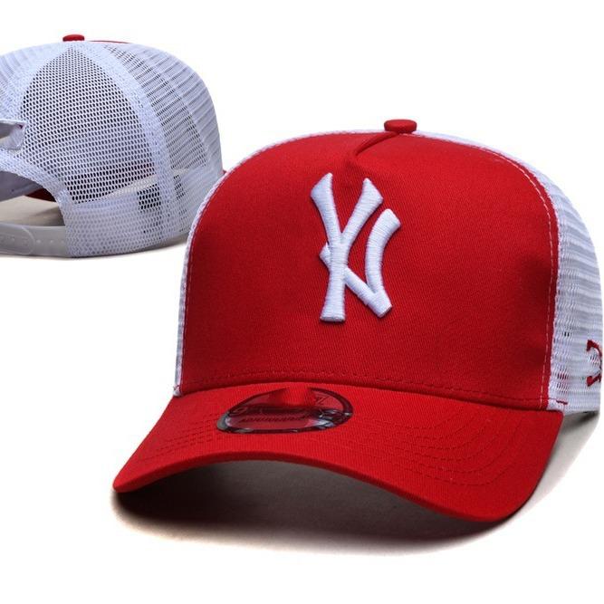 Trendige Netz-Baseballkappe einer Marke für Damen, neue Frühling/Sommer bestickte Kappe mit großem Logo und Schirmmütze, atmungsaktive Netz-Sonnenkappe für Herren
