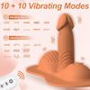 Double Stimulation Wearable Vibrator Silicone Suction Cup Dildo Seat Adult Sex Toy for Women